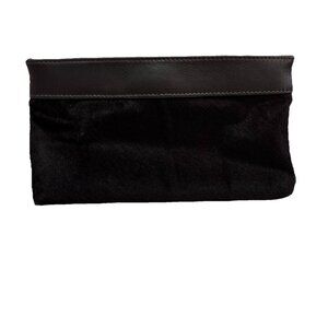 Kira Kira Clutch Brown Small Bag Snap Button Pink Lining